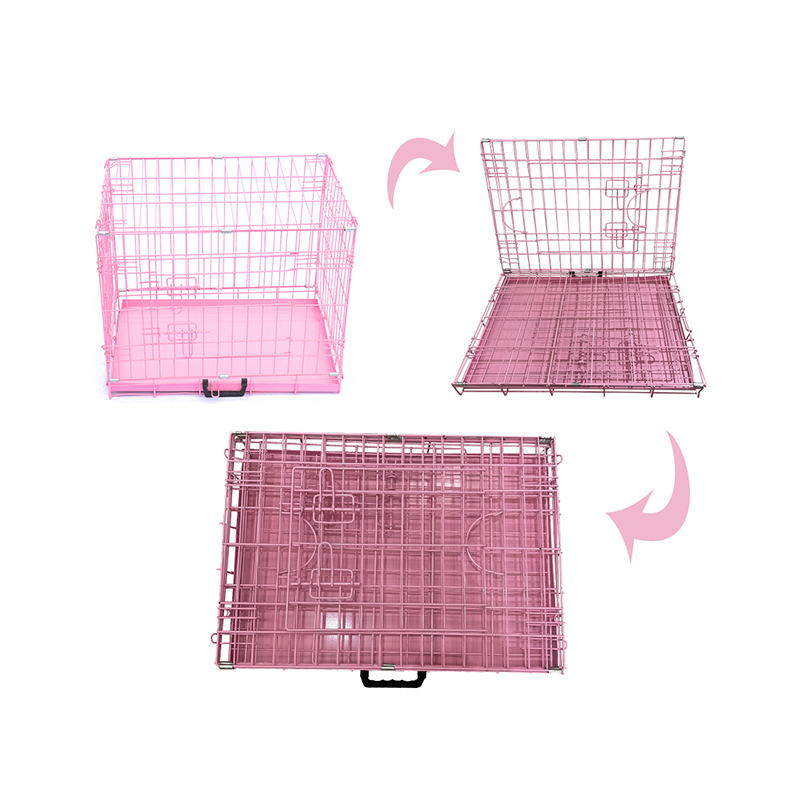 Foldable filum metallum canem caveam Foldable filum metallum canem caveam