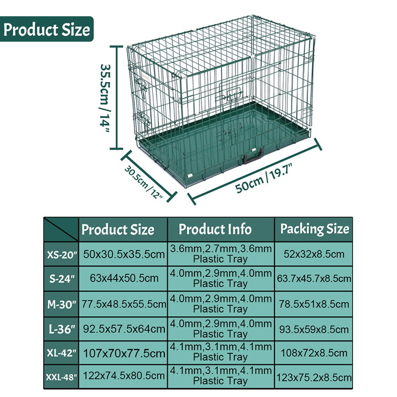 Foldable filum metallum canem caveam Foldable filum metallum canem caveam