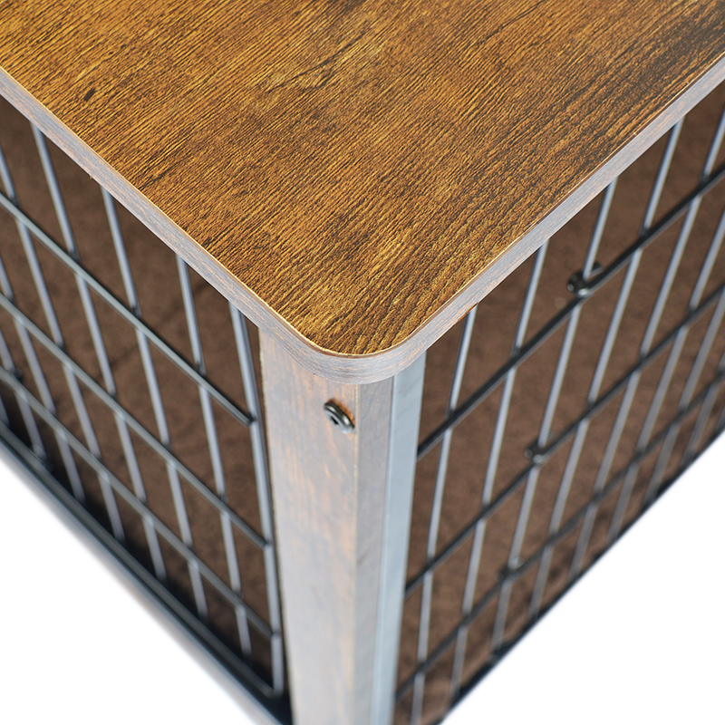 Umbraticis lignea supellectilem style canis cavea et Cushion & rotae Umbraticis lignea supellectilem style canis cavea et Cushion & rotae