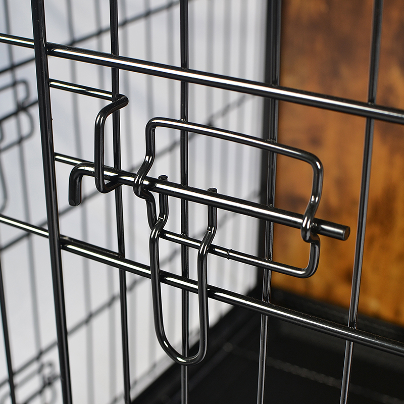 Umbraticis lignea supellectilem style canis cavea et Cushion & rotae Umbraticis lignea supellectilem style canis cavea et Cushion & rotae