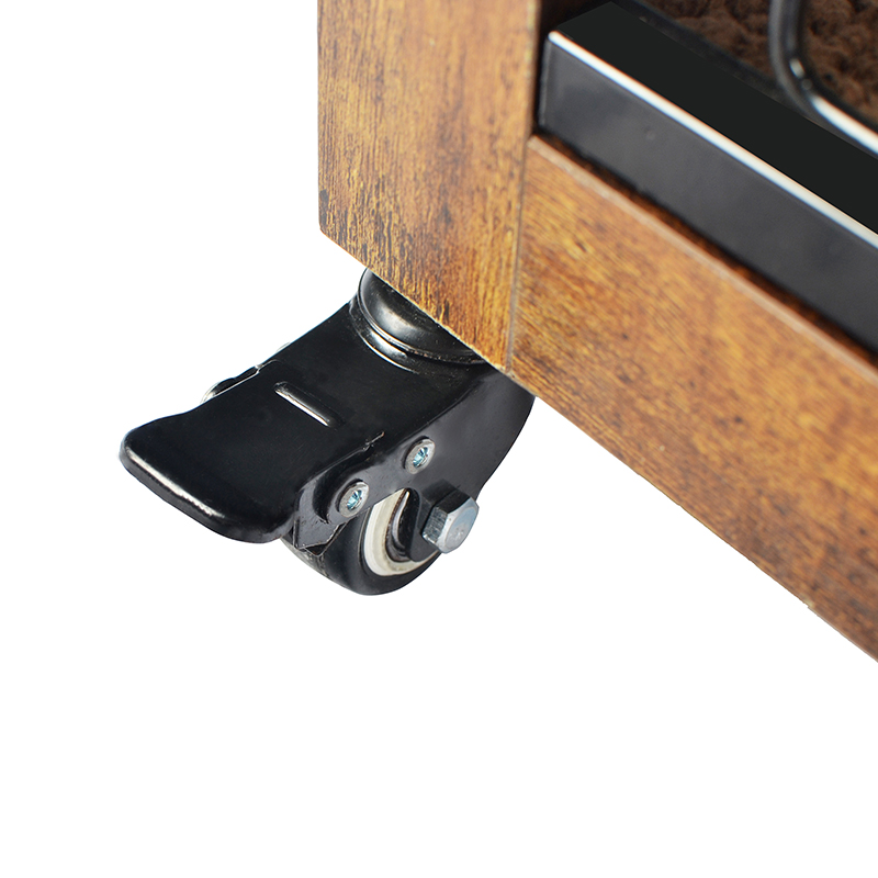 Umbraticis lignea supellectilem style canis cavea et Cushion & rotae Umbraticis lignea supellectilem style canis cavea et Cushion & rotae