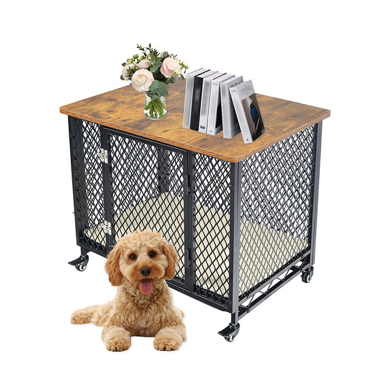 Furniture style magna lignea canis caveam et rotae & Cushion Furniture style magna lignea canis caveam et rotae & Cushion