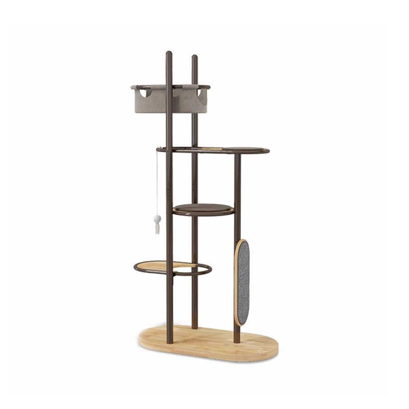 Solum ad laquearia alta umbraticis Flexilis lignum cattus arbore turrim Condito cum dormientes canistro