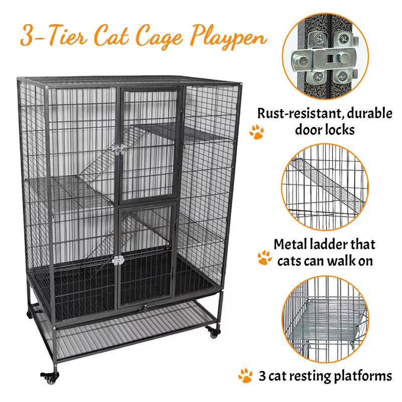 Large gravibus Officium II / III / IV-Other metallum umbraticis Tube Cattus caveam cum rotae Large gravibus Officium II / III / IV-Other metallum umbraticis Tube Cattus caveam cum rotae