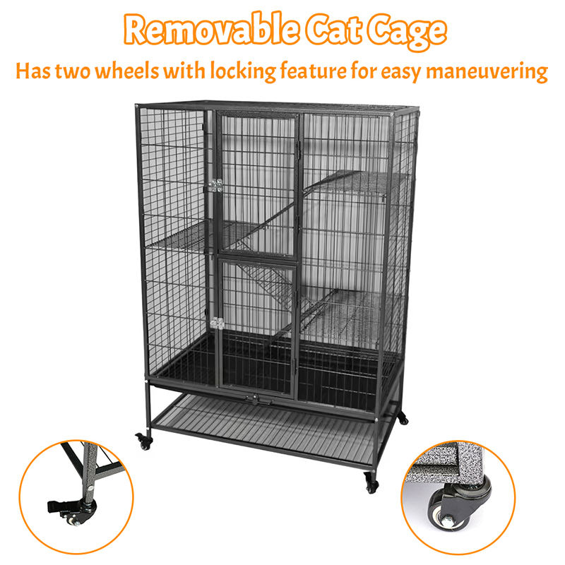 Large gravibus Officium II / III / IV-Other metallum umbraticis Tube Cattus caveam cum rotae Large gravibus Officium II / III / IV-Other metallum umbraticis Tube Cattus caveam cum rotae