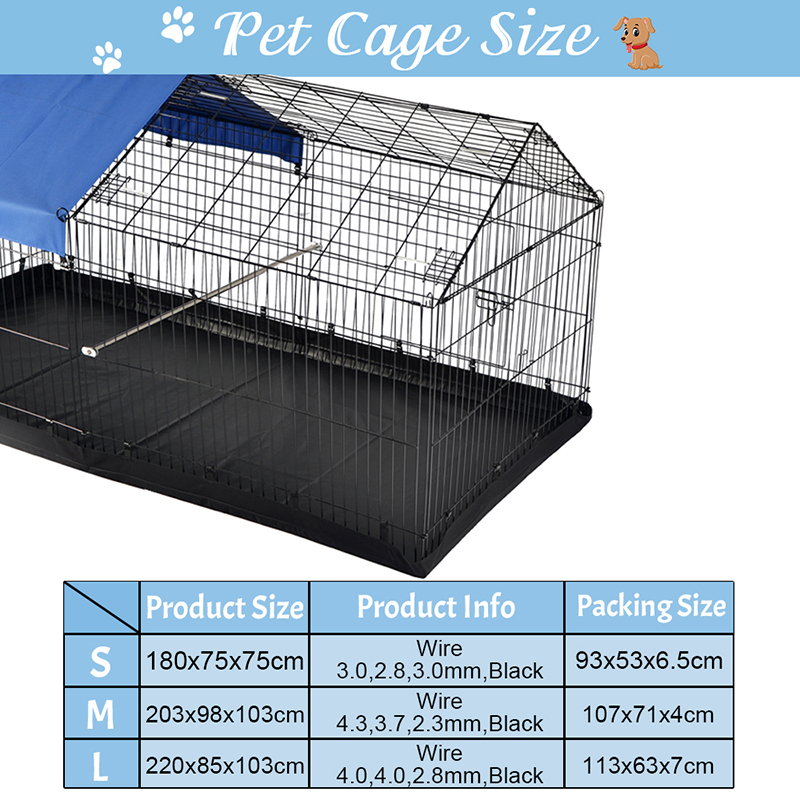 Outdoor Foldable Poultry Metal filum gallinaceo coope ad parvum animalibus Outdoor Foldable Poultry Metal filum gallinaceo coope ad parvum animalibus
