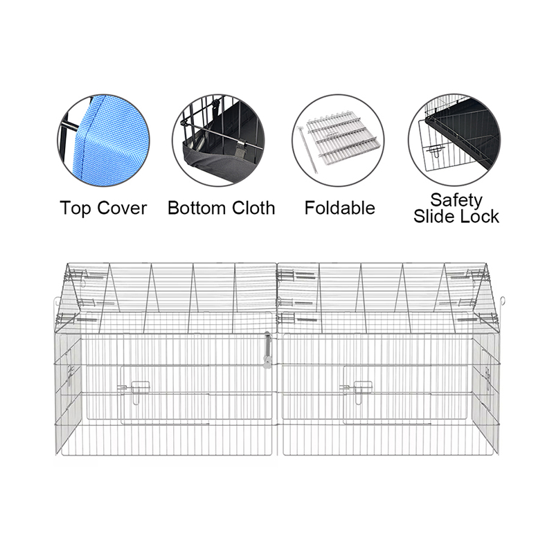 Outdoor Foldable Poultry Metal filum gallinaceo coope ad parvum animalibus Outdoor Foldable Poultry Metal filum gallinaceo coope ad parvum animalibus