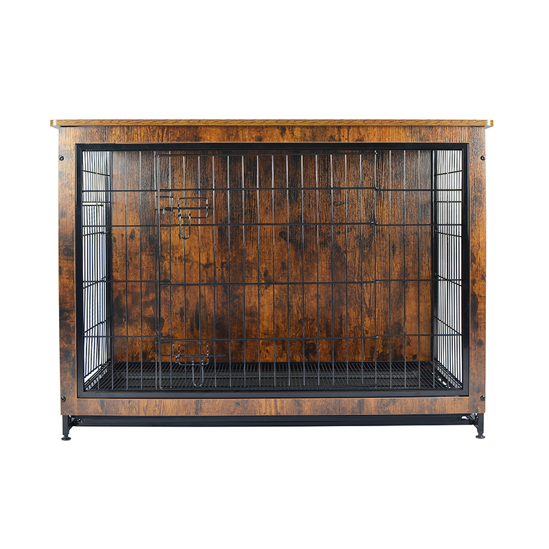 Umbraticis lignea supellectilem style metallum canem caveam