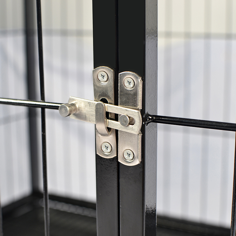 XLII digiti aperta summo stackable tubo metallum canem caveam XLII digiti aperta summo stackable tubo metallum canem caveam