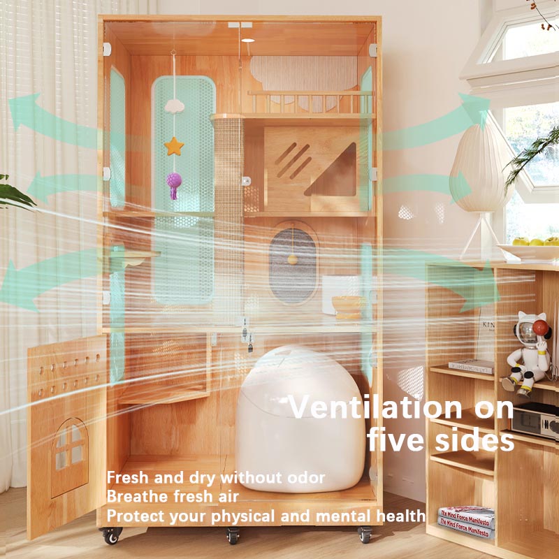 Panoramic Umbraticis Villa Cage Firmus Lignum Cattus domus clausuram Panoramic Umbraticis Villa Cage Firmus Lignum Cattus domus clausuram