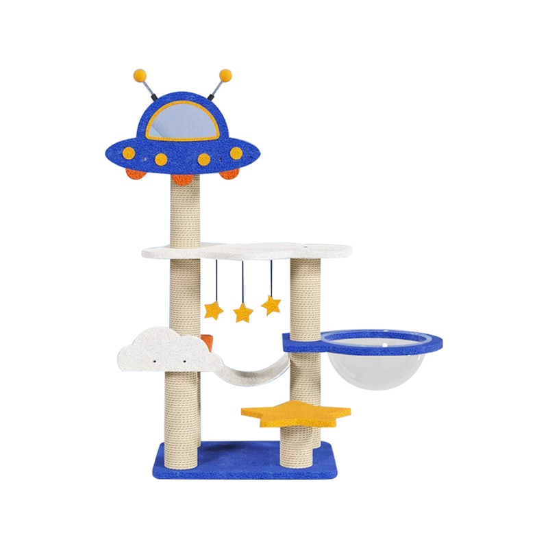 Blue Space Capsula Scandere frame Cat Arbor Tower pro Cream ludentem toy