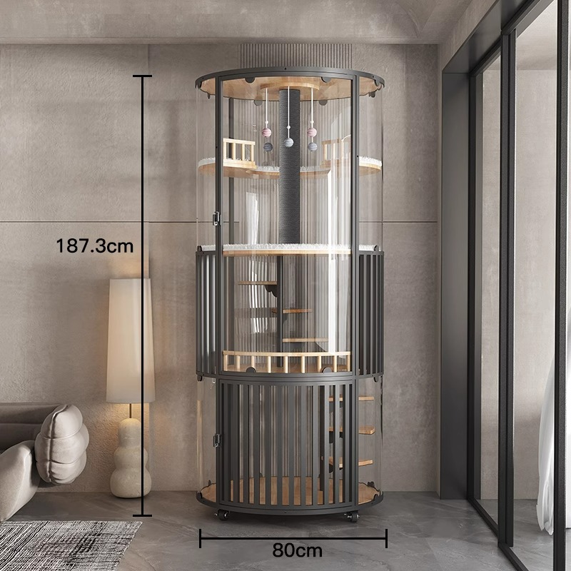 Panoramic Multi-Feature Villa Umbraticis Cattus Cage clausura Cabinet Panoramic Multi-Feature Villa Umbraticis Cattus Cage clausura Cabinet