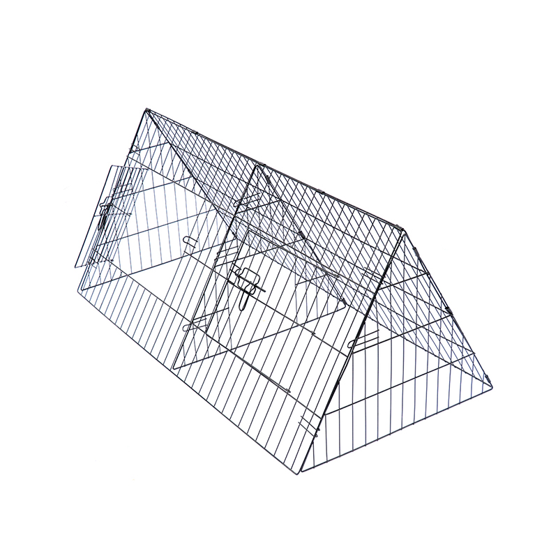Outdoor trianguli Folding Metal Bunny Lepus Hutch Domus enim parva animalibus Outdoor trianguli Folding Metal Bunny Lepus Hutch Domus enim parva animalibus
